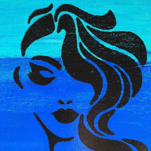 Over My Head* Acrylic Canvas Painting - Picture 3 of 16